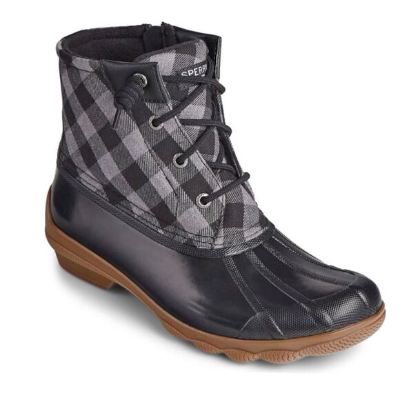 Sperry | Syren Gulf Wool Buffalo Check Boots - Picture 1 of 7